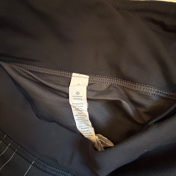 Lululemon Run: Speed Short Slalom Stripe Black  / Hyper Stripe Black - Picture 4 of 7